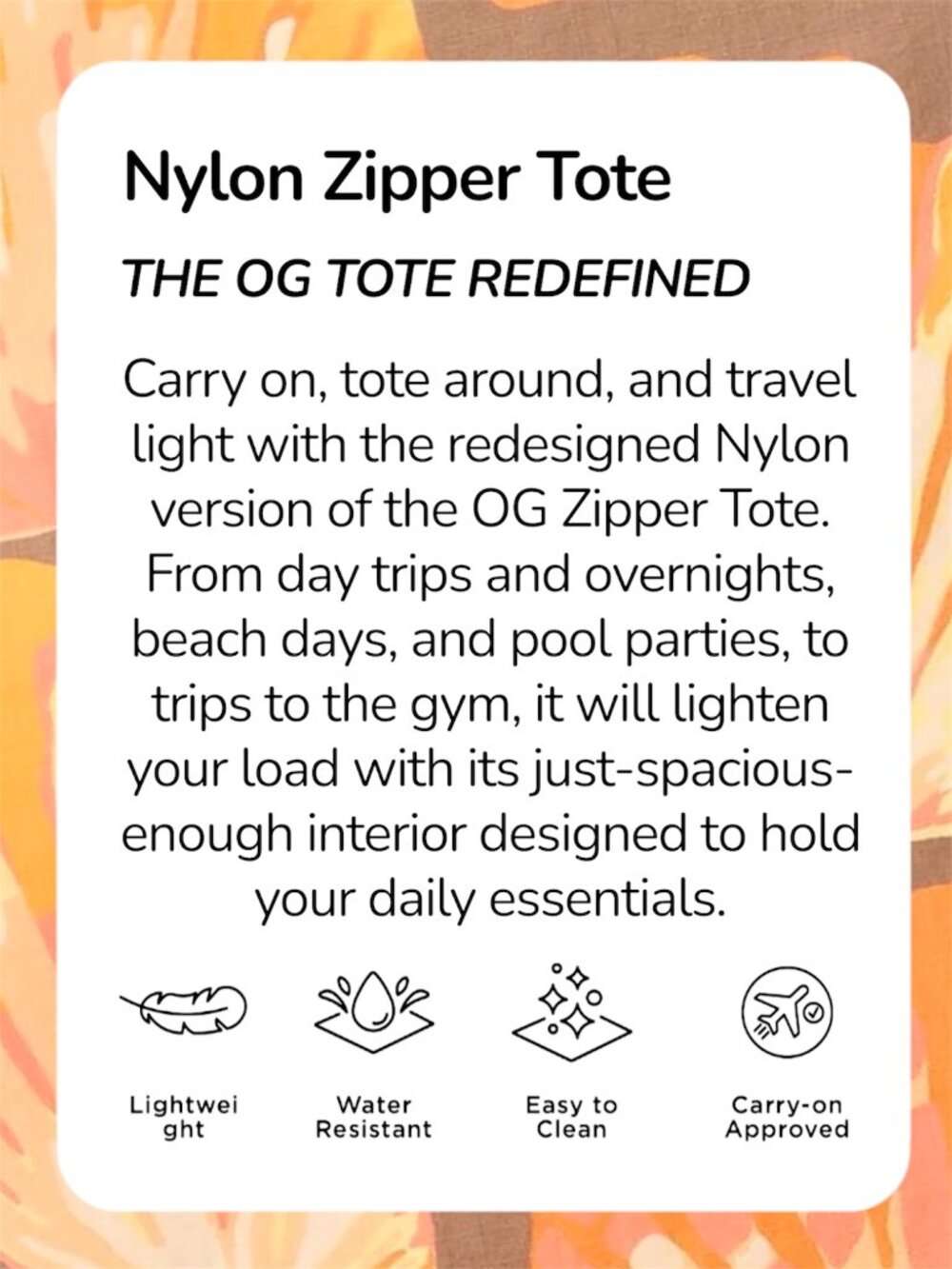 ALOHA Collection—Nylon Zipper Tote—Limited Edition Sunrise Shells *NWT* - Picture 10 of 11